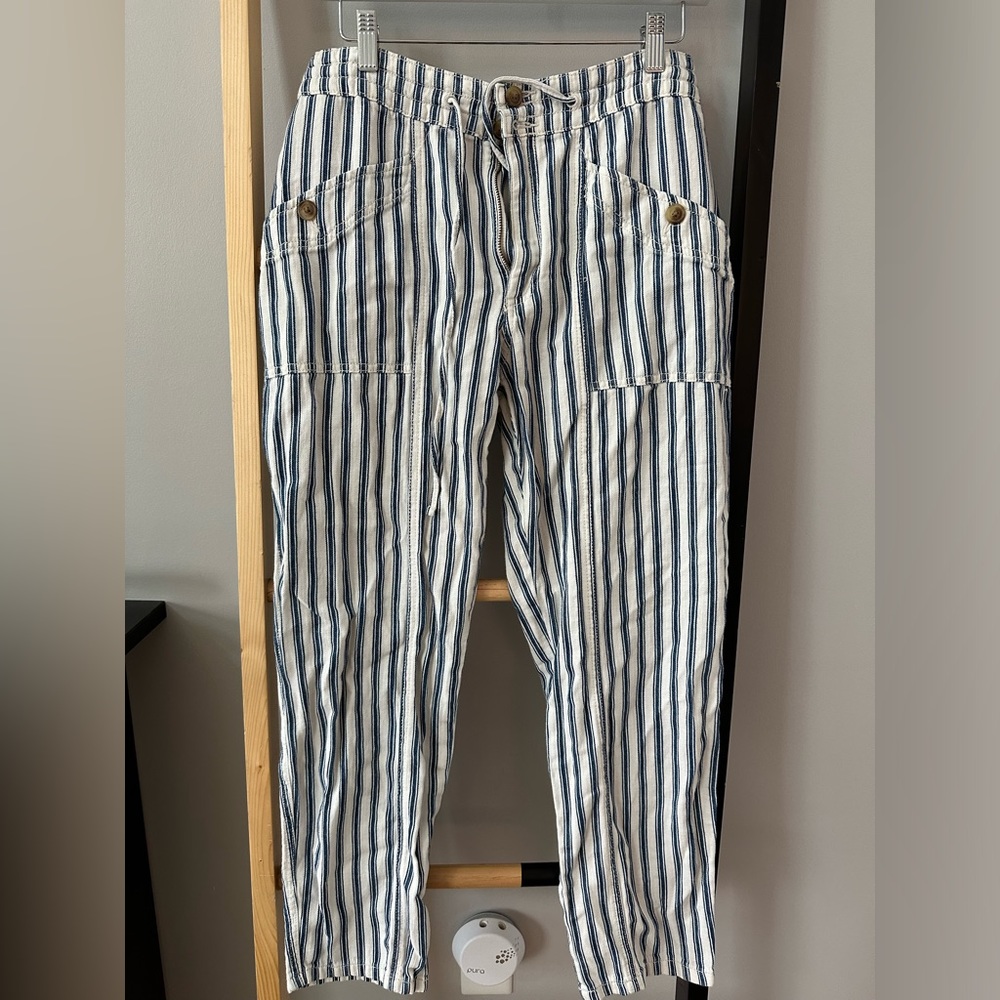 Blue Striped Beach Pants